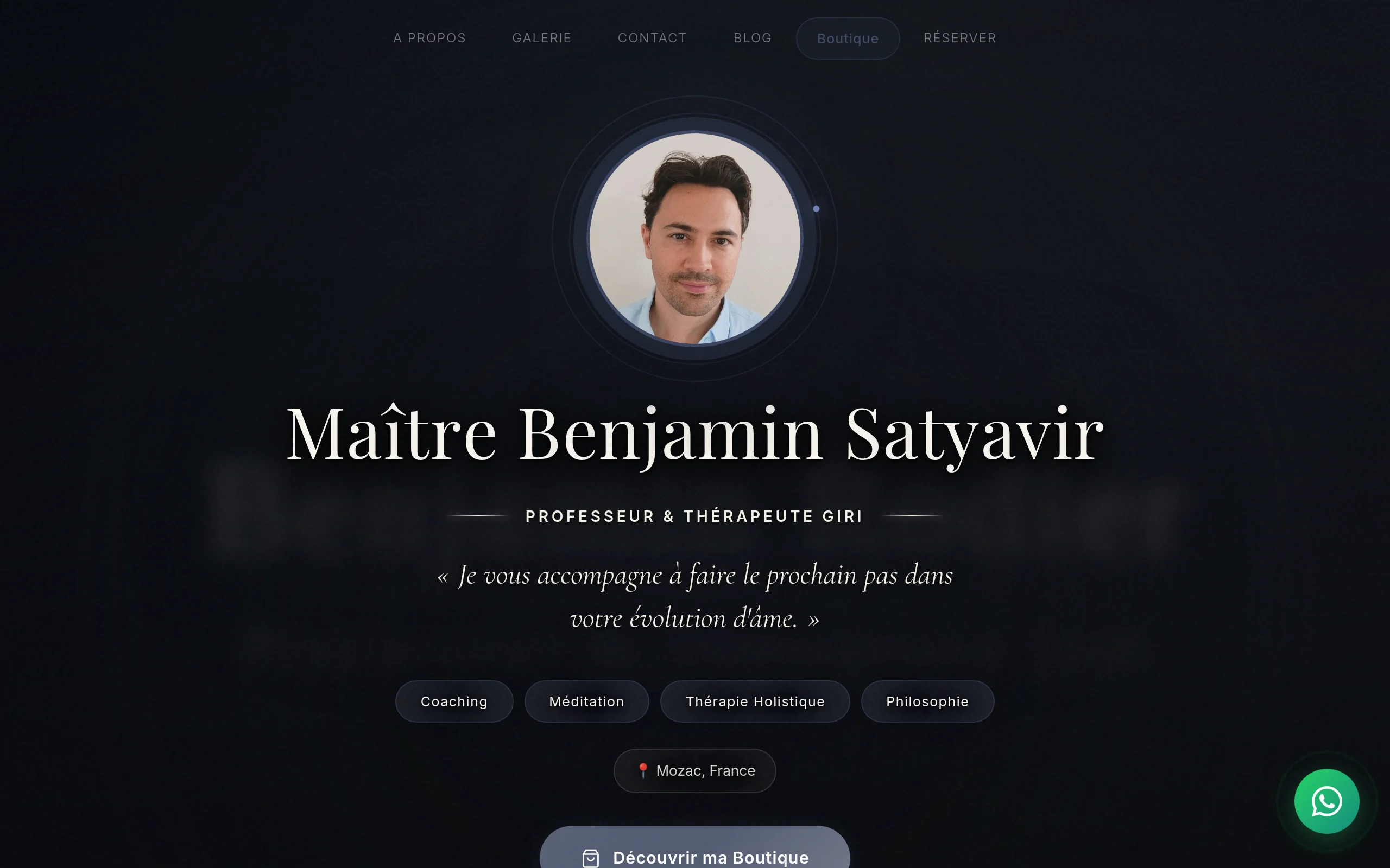 Maître Benjamin Satyavir — vitrine praticien