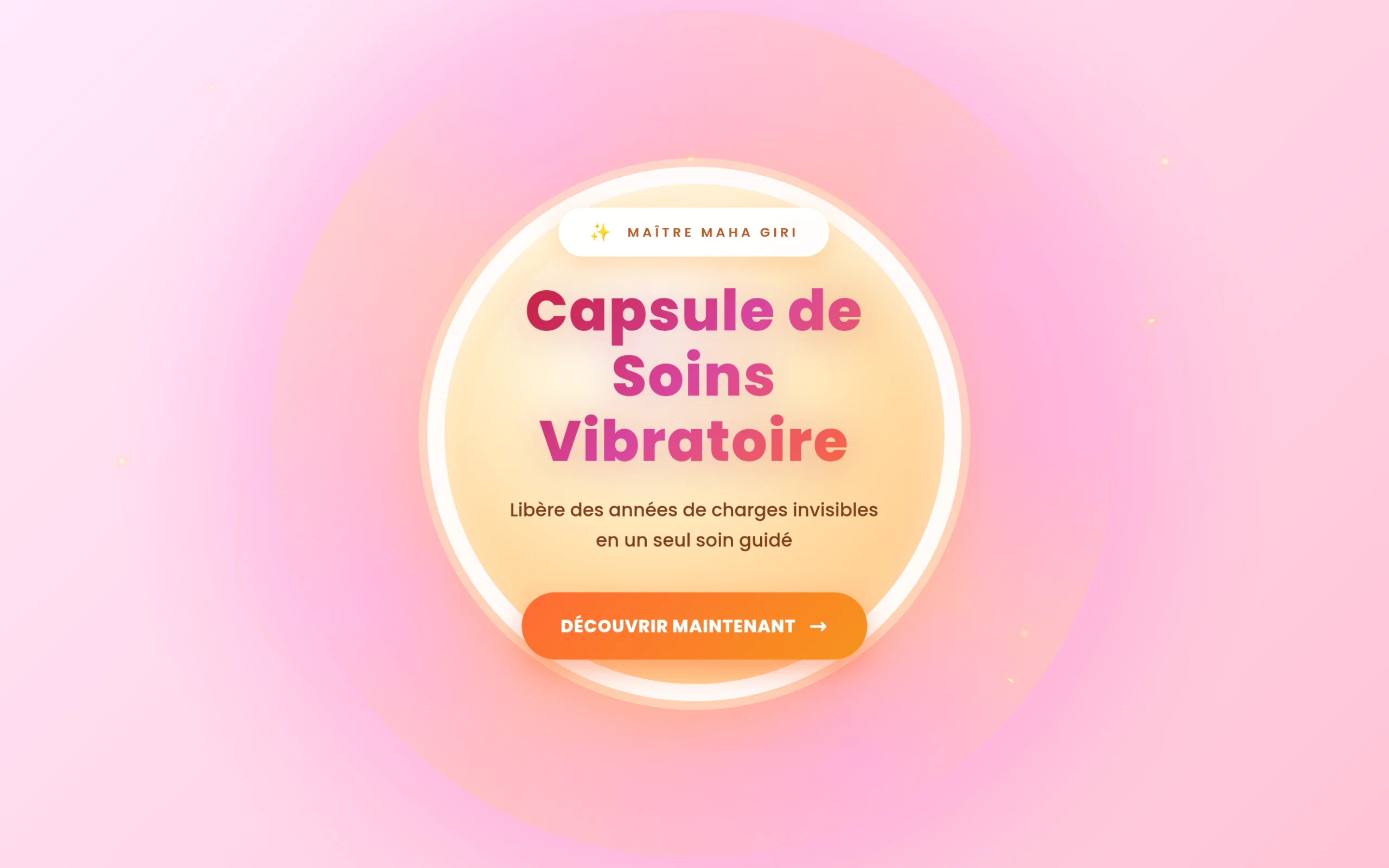 Capsule de Soins — page d'accueil