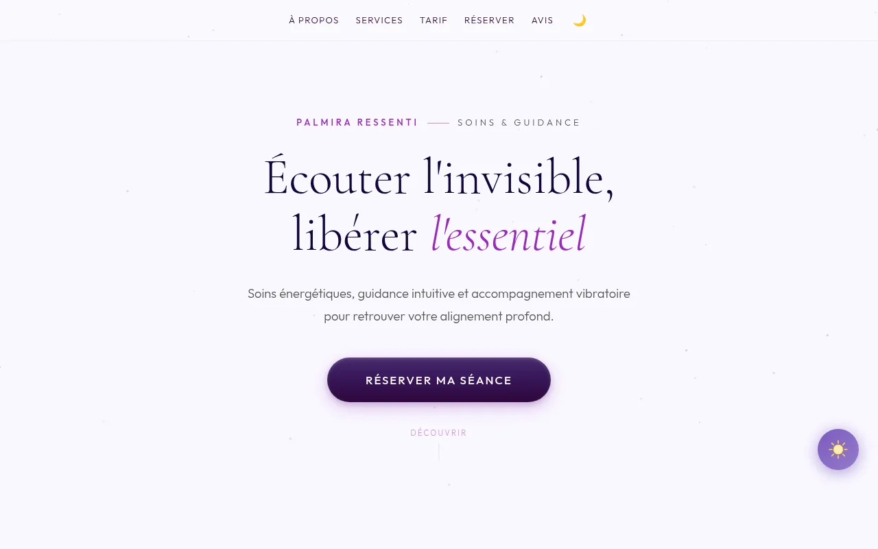 Palmira Ressenti — page d'accueil