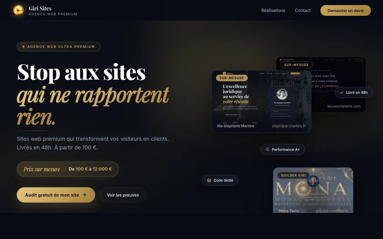 MOV Studio — page d'accueil