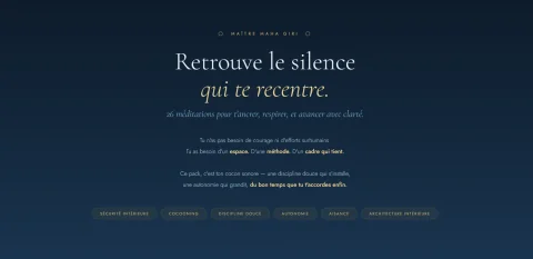 Aperçu du site refait de Sophie